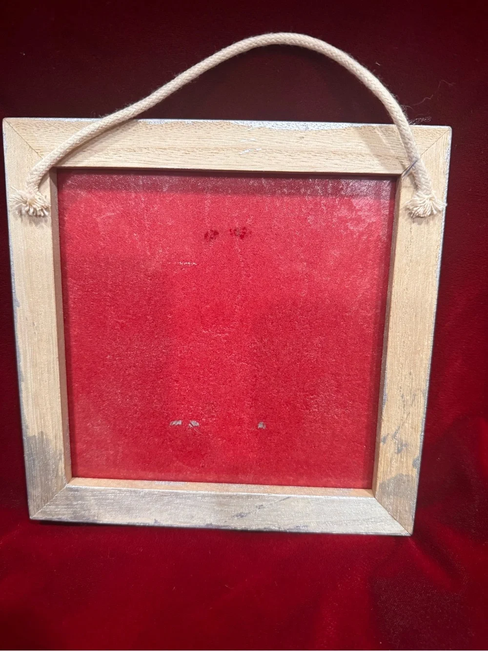 Handcrafted Holiday Ornament Shadowbox Wall Art - Red
